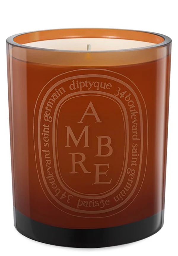 Ambre Candle (colored glass)