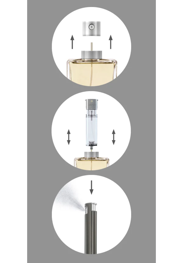 Steel Brushed Travel Atomizer - Image 4